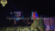 Четыре человека погибли в ДТП с трактором в Татарстане