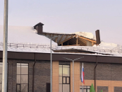 В Новосибирской области обрушилась часть крыши новой школы