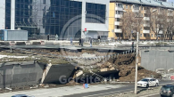 В Новосибирске начали ремонтировать подпорную стенку на улице Ипподромской