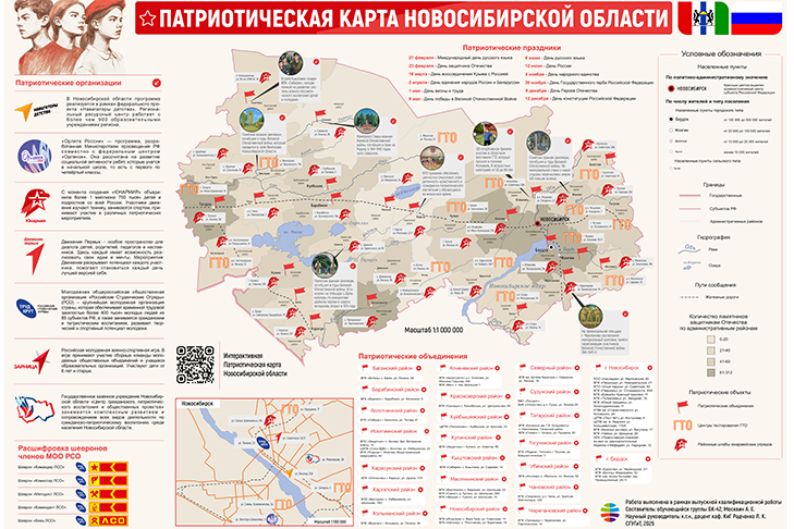 Патриотическую карту создали в Новосибирской области