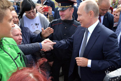 Жители города Обь: «Не верится, что Путин к нам заехал!»