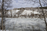 В Новосибирске в ближайшие сутки ждут вскрытия реки Ини ото льда