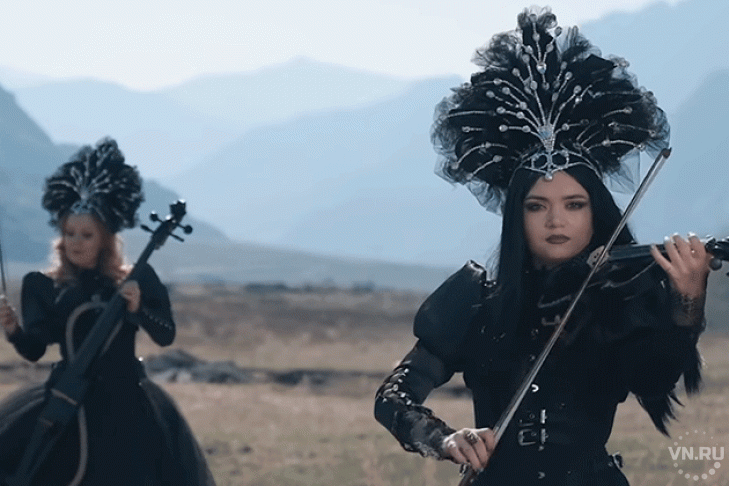 Музыку гения в горах Алтая сыграли красотки из Silenzium