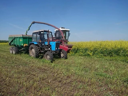 На полях Усть-Таркского района подходит к завершению химпрополка посевов