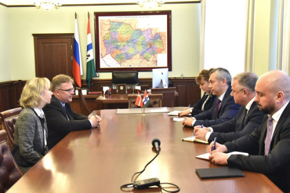 Состоялась встреча врио губернатора Новосибирской области с послом Дании в РФ
