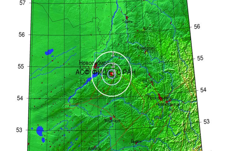 Землетрясение магнитудой 3,1 произошло под Новосибирском