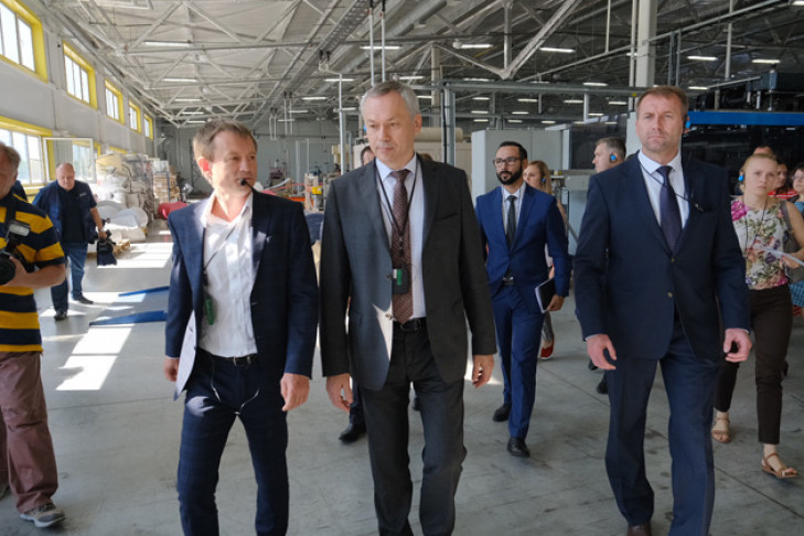 Губернатор Травников открыл новый завод на площадке ПЛП