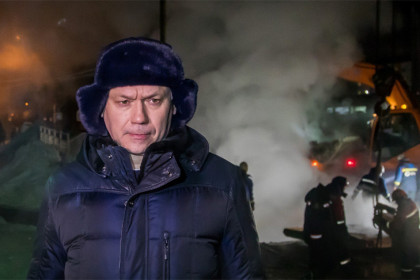 Андрей Травников оценил ход ликвидации аварии на левом берегу Новосибирска