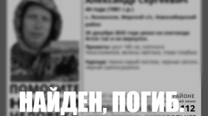 Пропавший водитель снегохода погиб под Новосибирском