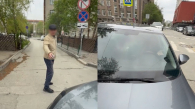 В Новосибирске водитель наехал на женщину после конфликта на парковке
