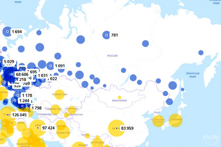 Карта коронавируса 4 мая: новая статистика заболевших в России
