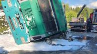 Нетрезвый водитель МАЗа устроил жёсткую аварию с фурой в Новосибирске
