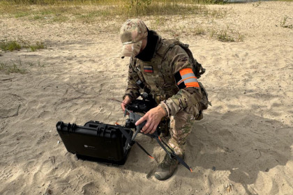 Пять дронов перехватили бойцы ОМОНа «Магистраль» в Новосибирске