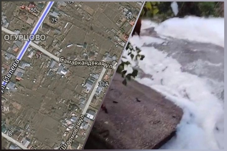 Белая пена в реке Огурцово встревожила новосибирцев