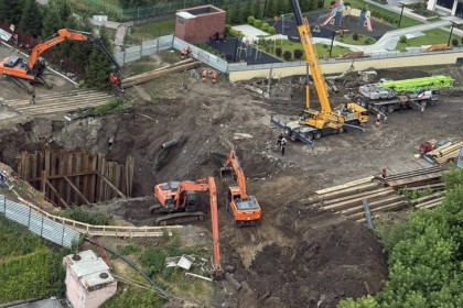 В Новосибирске устранили угрозу расширения «портала в ад» на Горском жилмассиве