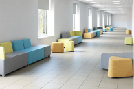 Производство модульной мебели для холла школы