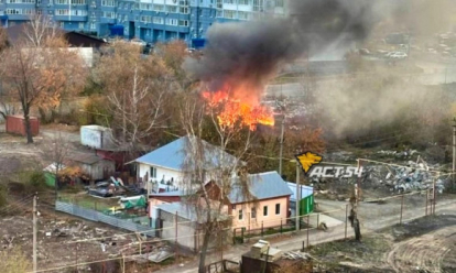 Обошлось без жертв: сгорел частный дом на улице Военной