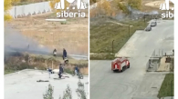 Школьники развели костёр у жилого комплекса в Новосибирске