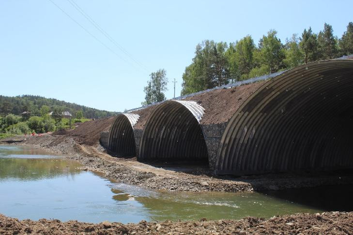 Разрешено движение по новому мосту через реку Ик в Искитимском районе