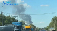 Частные дома загорелись на Рентгеновской в Новосибирске