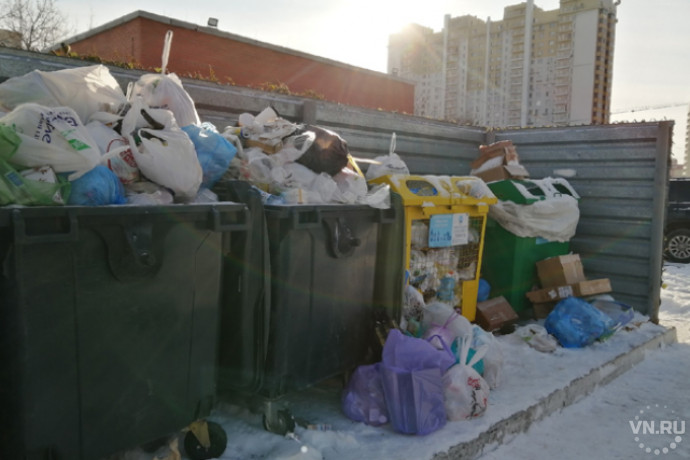 В Новый год новосибирцы произведут в два раза больше мусора – жилищники подготовили 15 резервных мусоровозов