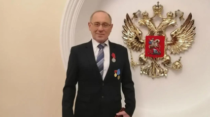 Новосибирского слесаря наградили в Кремлёвской резиденции президента России