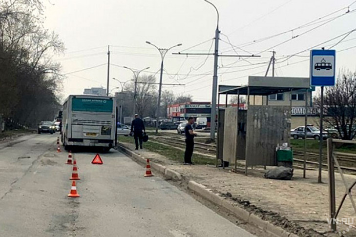 35-й автобус задавил пенсионерку в Новосибирске