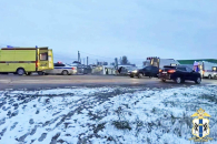 Рейсовый автобус съехал в кювет под Новосибирском