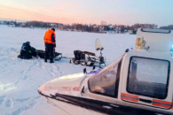 В Новосибирске удалось спасти двух рыбаков из ледяной воды