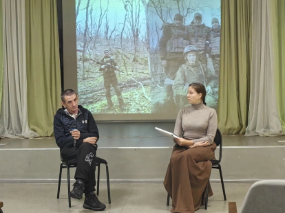 Классная встреча с участником СВО прошла в Северной школе