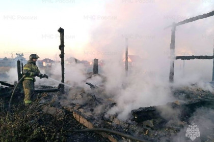 Школьница спаслась из горящего дома в селе Абрамово Куйбышевского района