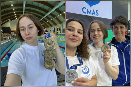 Фридайвер из Новосибирска выиграла три золотые медали на ЧМ в Сербии
