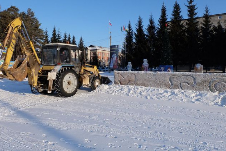 Снежное веселье закончилось в Ордынском районе
