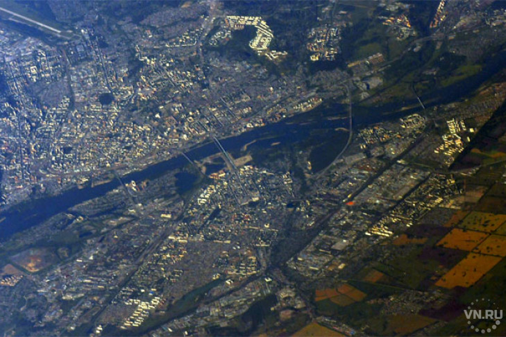 Свежие фото Новосибирска из космоса показал космонавт Иван Вагнер