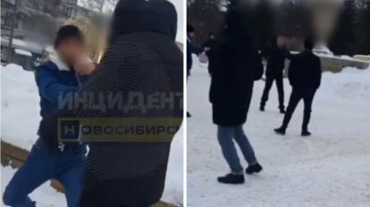 Агрессивный мужчина устроил драку в центре Новосибирска