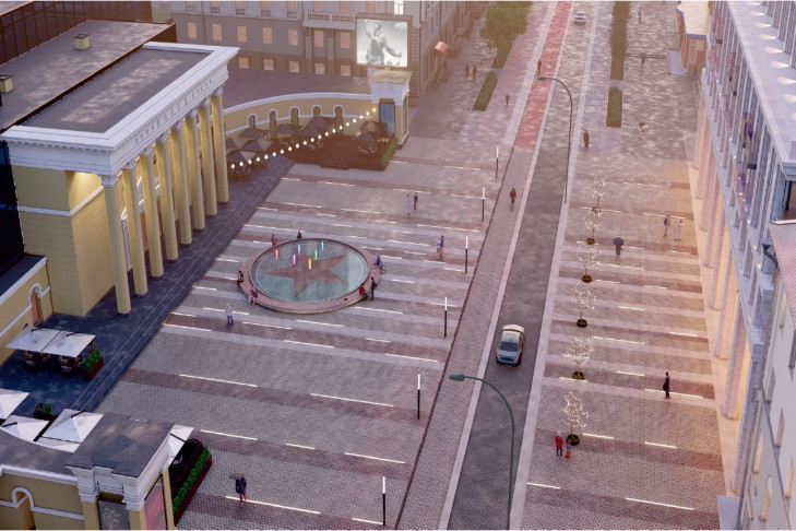 Площадь Победы перед «Универсамом» представили архитекторы Новосибирска