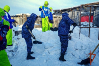 Куйбышевские росгвардейцы и Снежный десант вместе вершат добрые дела