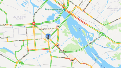 Новосибирцы стоят в 10-балльных пробках вечером 22 декабря