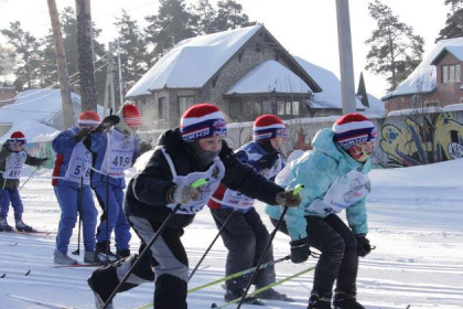 Мороз не испугал самых маленьких участников «Лыжни России-2017» в Бердске