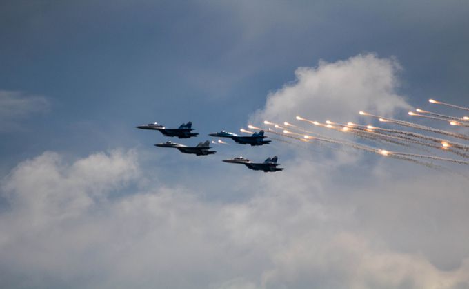Авиационный праздник на аэродроме Мочище в 2015 году. Фото Кирилл Канин