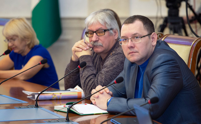 пресс-конференция губернатора фото Виктора Боровских