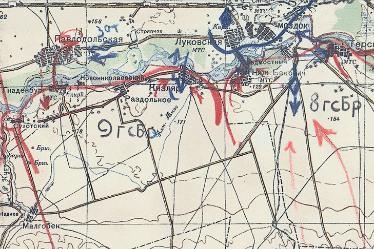 7. Карта боевых действий 9-й    гв. С. Бр..jpg