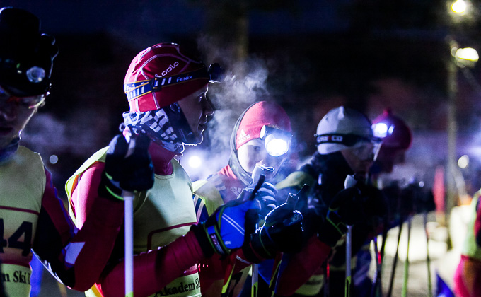 лыжники с фонарями фото Алексея Танюшина